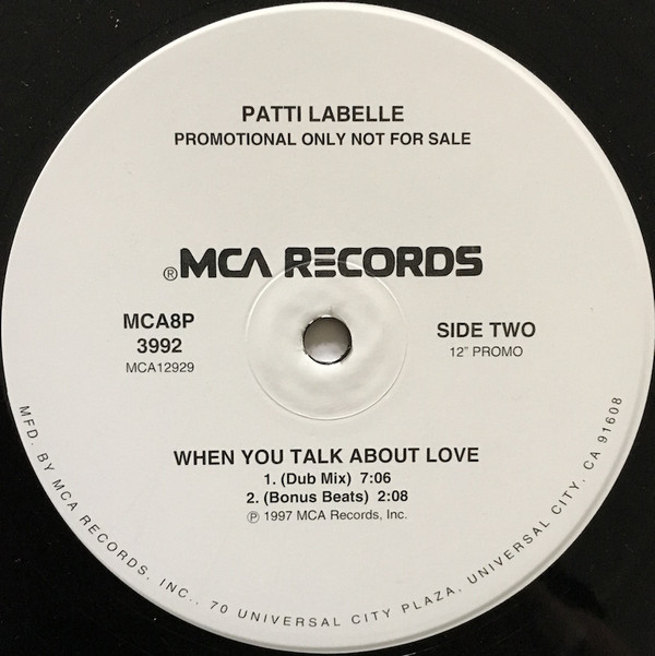 Patti LaBelle - When You Talk About Love | MCA Records (MCA8P 3992) - 2