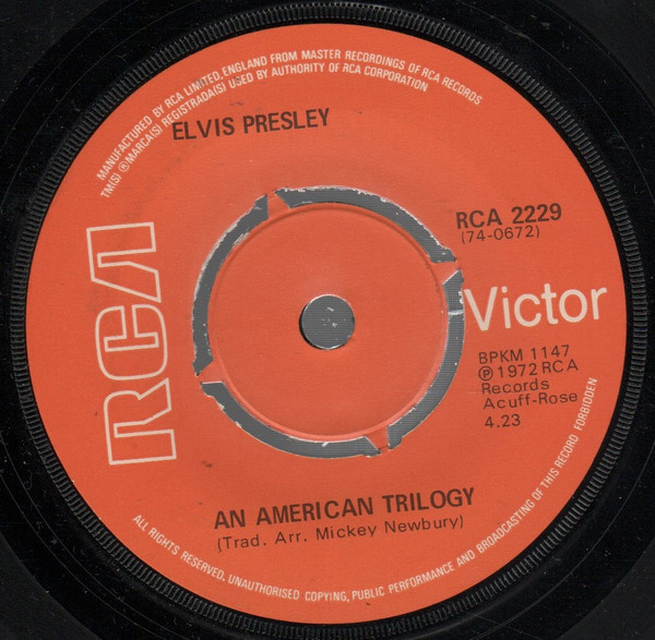 Elvis Presley - An American Trilogy | RCA Victor (RCA 2229) - main
