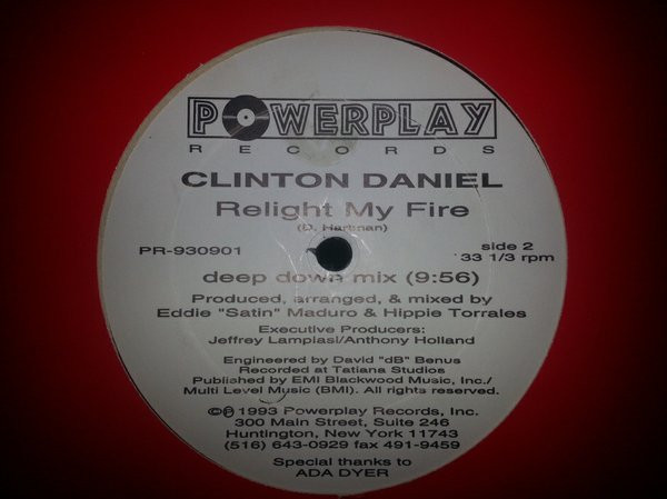 Clinton Daniel - Relight My Fire | Powerplay Records (PR-930901) - 2