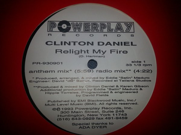 Clinton Daniel - Relight My Fire | Powerplay Records (PR-930901) - main