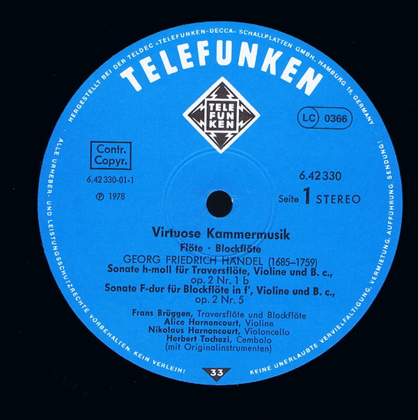 Virtuose Kammermusik • Virtuoso Chamber Music • Musique De Chambre Virtuose (Flöte • Blockflöte)