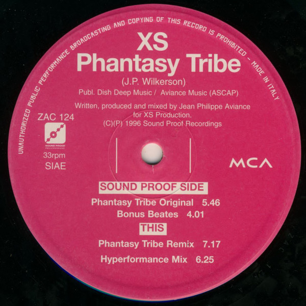 XS - Phantasy Tribe | ZAC Records (ZAC 124) - 2 XS - Phantasy Tribe | ZAC Records (ZAC 124) - 2
