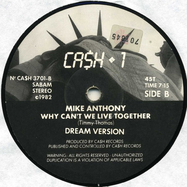 Mike Anthony - Why Can't We Live Together... | Ca$h Records (CA$H 3701) - 4