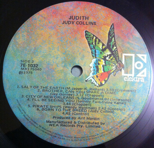 Judy Collins - Judith | Elektra (7E-1032) - 6 Judy Collins - Judith | Elektra (7E-1032) - 6
