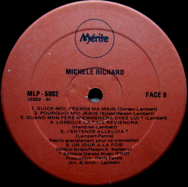 Michèle Richard - J'Entends Son Violon | Disques Mérite (MLP-5002) - 4 Michèle Richard - J'Entends Son Violon | Disques Mérite (MLP-5002) - 4