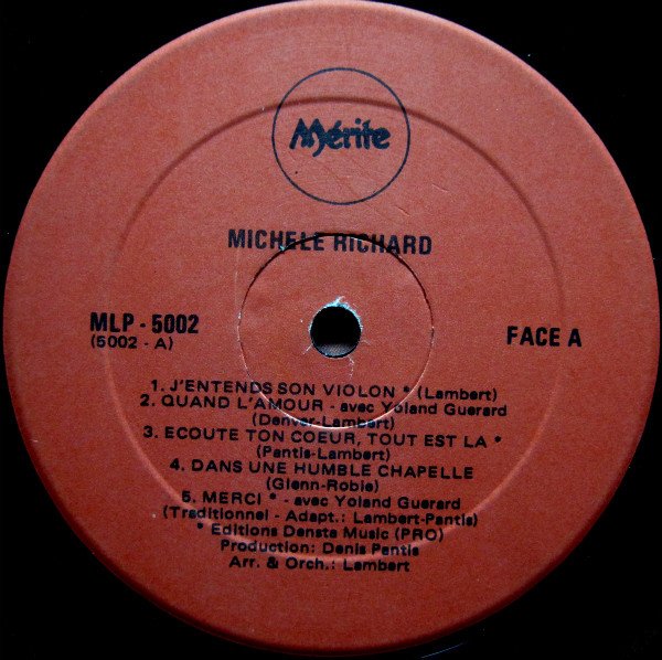 Michèle Richard - J'Entends Son Violon | Disques Mérite (MLP-5002) - 3 Michèle Richard - J'Entends Son Violon | Disques Mérite (MLP-5002) - 3