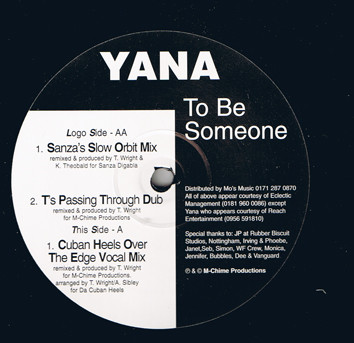 Yana - To Be Someone | M-Chime Records (MC-002) - main Yana - To Be Someone | M-Chime Records (MC-002) - main