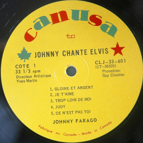 Johnny Farago - Johnny Chante Elvis | Canusa (CLJ-33-601) - 3