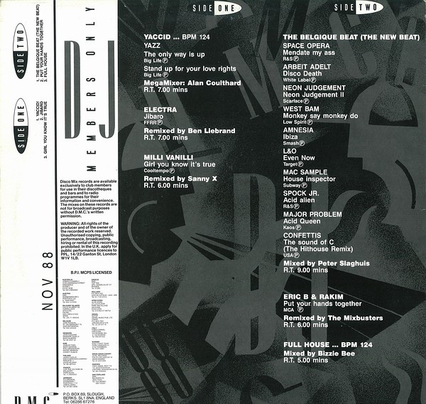 Various - November 88 - Mixes 2 | DMC (DMC 70/2) - 2