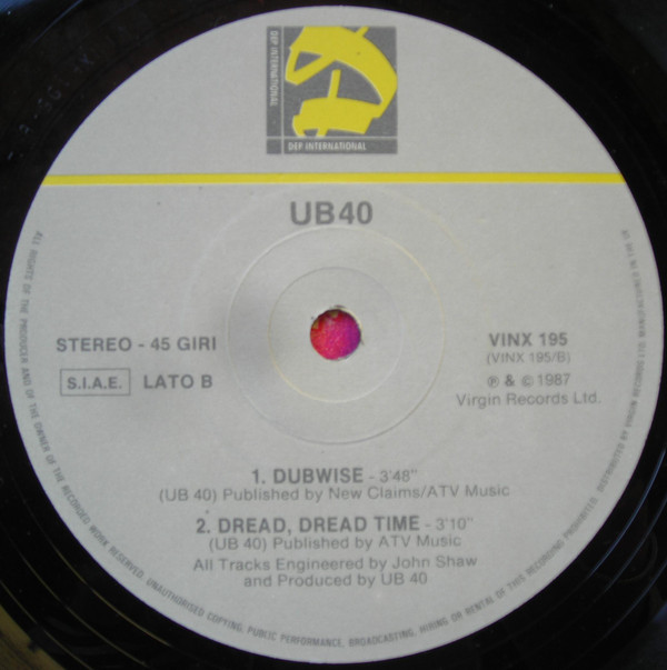 UB40 - Maybe Tomorrow | DEP International (VINX 195) - 4