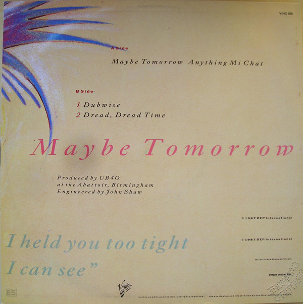 UB40 - Maybe Tomorrow | DEP International (VINX 195) - 2