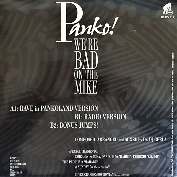 DJ Cerla Presents Panko! - We're Bad On The Mike | Heavy Records (HEAVY 019) - 2