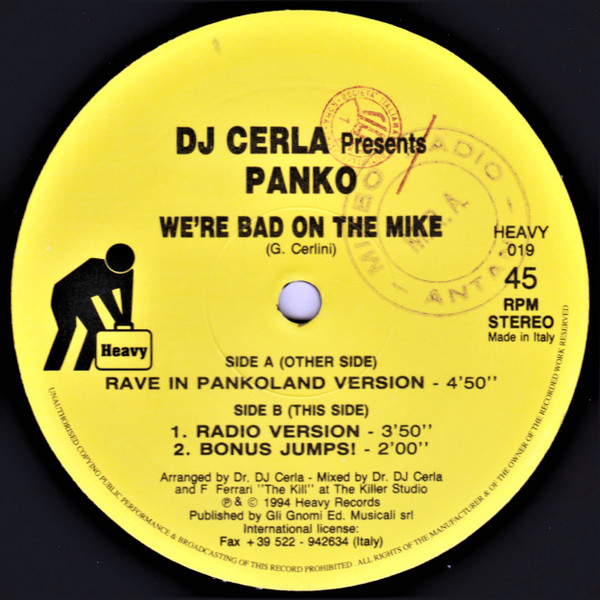 DJ Cerla Presents Panko! - We're Bad On The Mike | Heavy Records (HEAVY 019) - 3