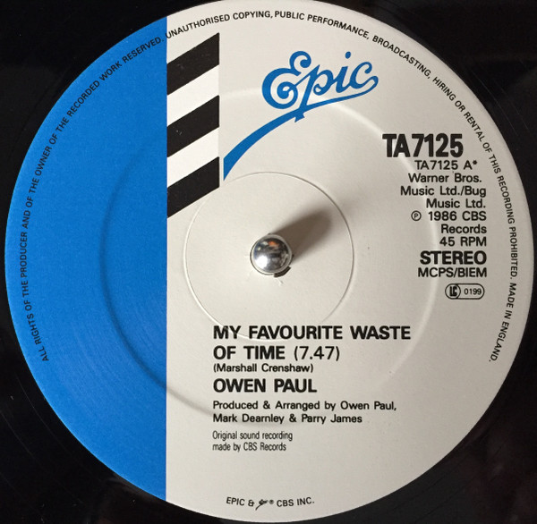 Owen Paul - My Favourite Waste Of Time | Epic (TA 7125) - 3 Owen Paul - My Favourite Waste Of Time | Epic (TA 7125) - 3