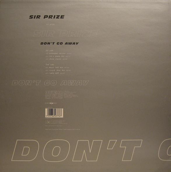 Sir Prize - Don't Go Away | Dance Pool (DAN 664377 6) - 2 Sir Prize - Don't Go Away | Dance Pool (DAN 664377 6) - 2