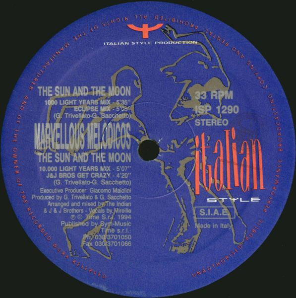 Marvellous Melodicos - The Sun And The Moon | Italian Style Production (ISP 1290) - 3 Marvellous Melodicos - The Sun And The Moon | Italian Style Production (ISP 1290) - 3