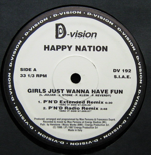 Happy Nation - Girls Just Wanna Have Fun | D:vision Records (DV 192) - 3
