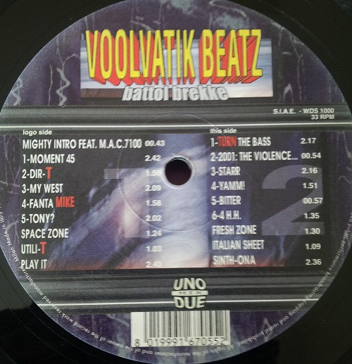 Various - Voolvatik Beatz - Battol Brekke | Not On Label (WDS 1000)