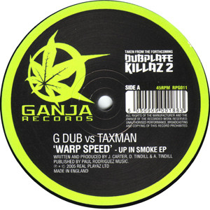 Generation Dub - Up In Smoke EP | Ganja Records (RPG011) - main