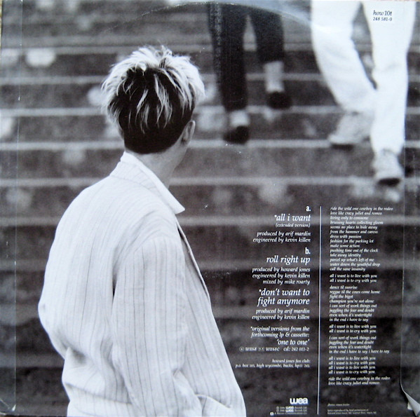 Howard Jones - All I Want (Extended Version) | WEA (how10t) - 2