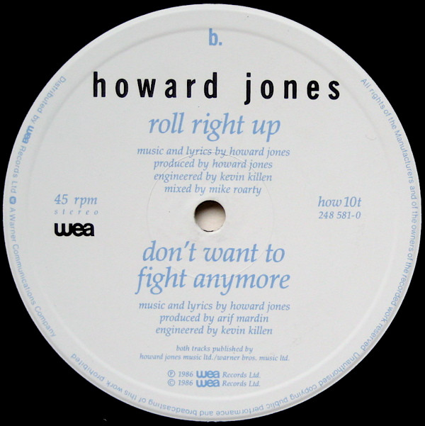 Howard Jones - All I Want (Extended Version) | WEA (how10t) - 4