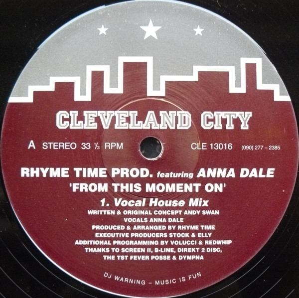 Rhyme Time Productions Featuring Anna Dale - From This Moment On | Cleveland City (CLE 13016) - main