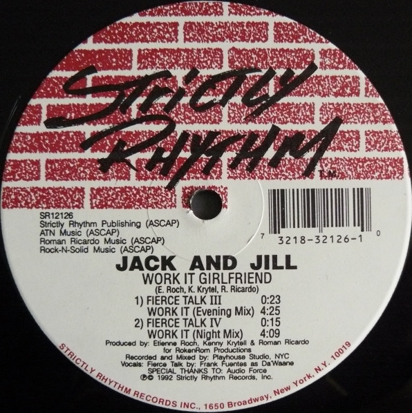 Jack And Jill - Work It Girlfriend | Strictly Rhythm (SR12126) - 2 Jack And Jill - Work It Girlfriend | Strictly Rhythm (SR12126) - 2
