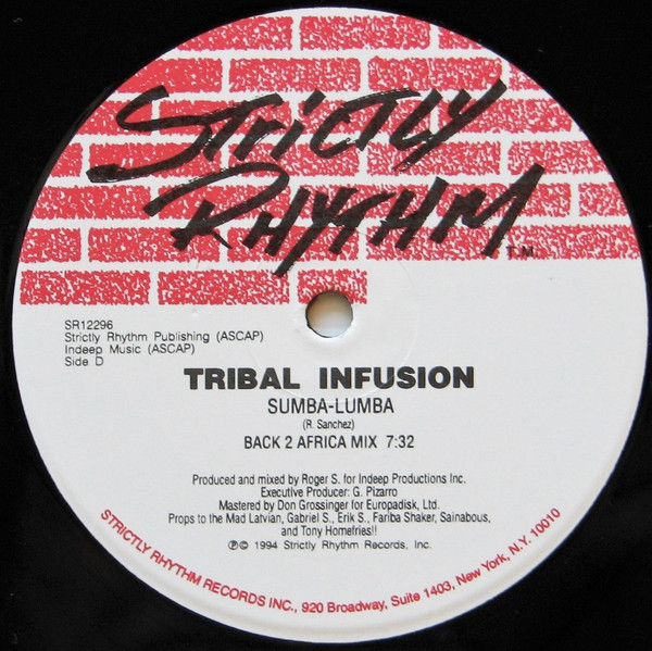 Tribal Infusion - Sumba-Lumba | Strictly Rhythm (SR12296) - 5