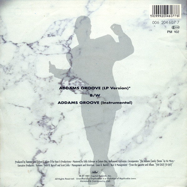 MC Hammer - Addams Groove | Capitol Records (006 204 607 7) - 2