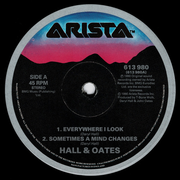 Daryl Hall John Oates - Everywhere I Look | Arista (613 980) - 3 Daryl Hall John Oates - Everywhere I Look | Arista (613 980) - 3