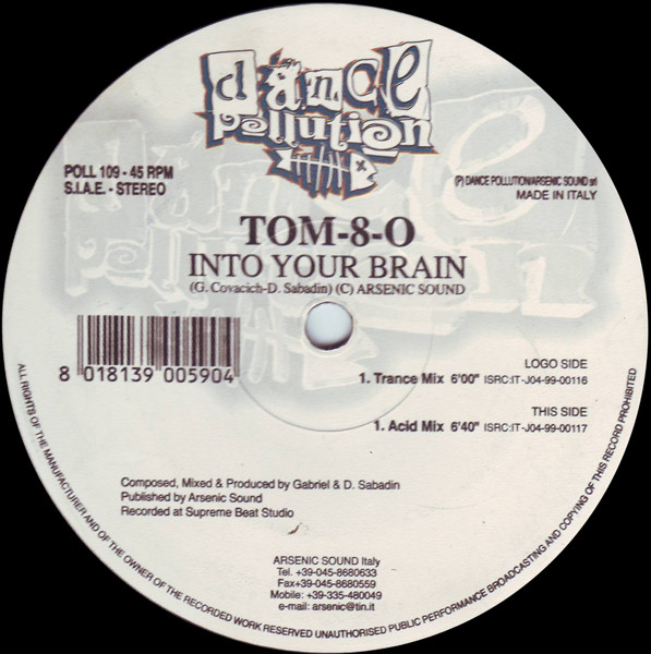 Tom-8-O - Into Your Brain | Dance Pollution (POLL 109) - main