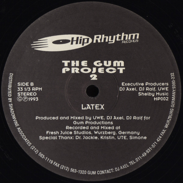 Gum - Be Mine / Latex | Hip Rhythm Records (HP002) - 2