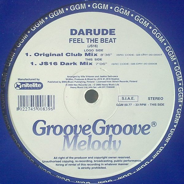Darude - Feel The Beat | Groove Groove Melody (GGM 0077) - 3