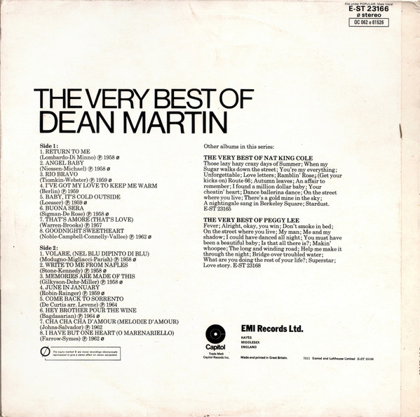 The Very Best Of Dean Martin