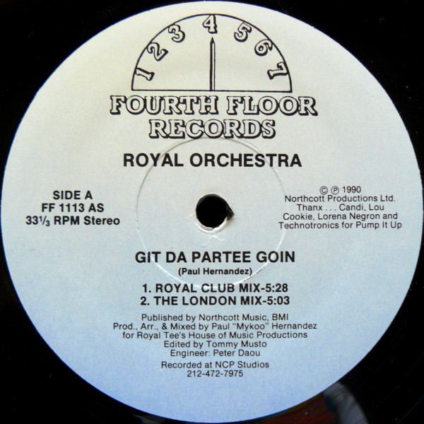 Royal Orchestra - Git Da Partee Goin | Fourth Floor Records (FF 1113) - main Royal Orchestra - Git Da Partee Goin | Fourth Floor Records (FF 1113) - main