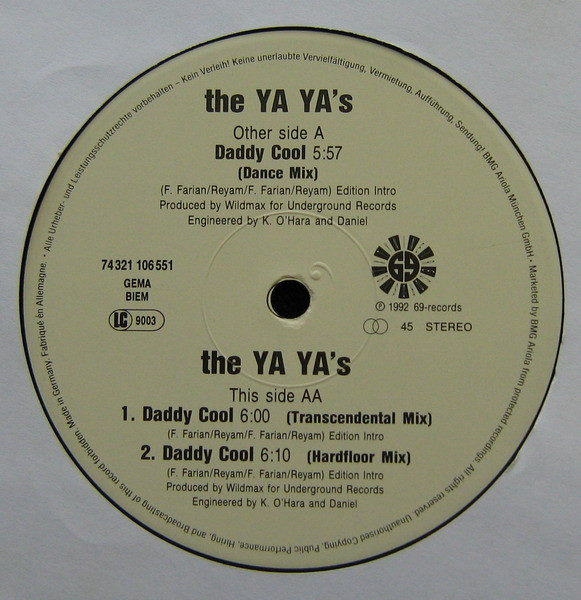 The Ya Ya's - Daddy Cool | 69-Records (74321 106 551) - 4 The Ya Ya's - Daddy Cool | 69-Records (74321 106 551) - 4