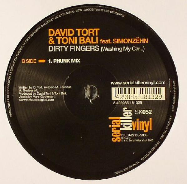 David Tort & Toni Bali - Dirty Fingers (Washing My Car...) | Serial Killer Vinyl (SK052) - 3