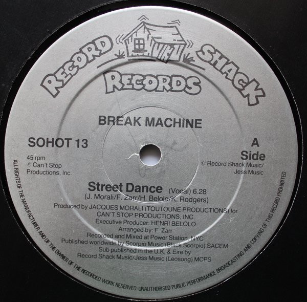 Break Machine - Street Dance | Record Shack Records (SOHOT 13)
