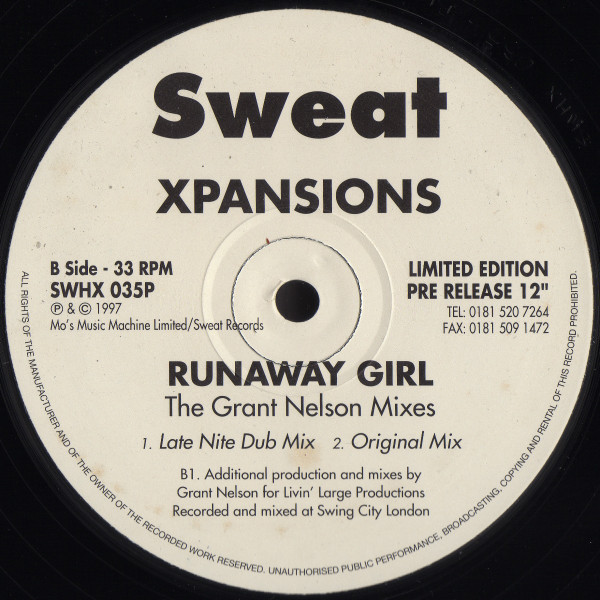 Runaway Girl (The Grant Nelson Mixes)