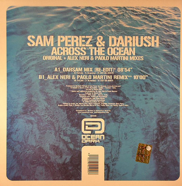Sam Perez & Dariush - Across The Ocean | Ocean Dark (ODK028) - 2 Sam Perez & Dariush - Across The Ocean | Ocean Dark (ODK028) - 2