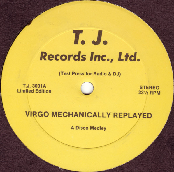 Virgo / Convertion - Mechanically Replayed / Let's Do It | T. J. Records Inc., Ltd. (T.J. 3001) - main Virgo / Convertion - Mechanically Replayed / Let's Do It | T. J. Records Inc., Ltd. (T.J. 3001) - main