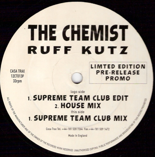 The Chemist - Ruff Kutz | Casa Trax (12CT013P)