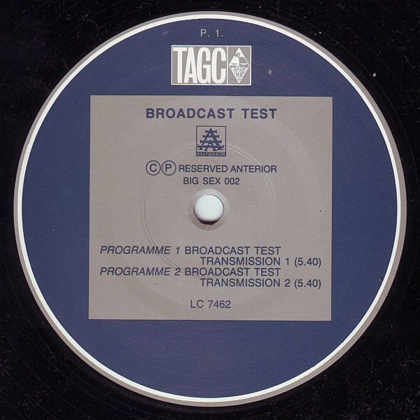 The Anti Group - Broadcast Test | Big Sex Records (Big Sex 002) - 3