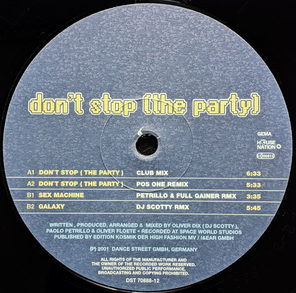 Scotty - Don't Stop (The Party) | House Nation (DST 70888-12) - 4 Scotty - Don't Stop (The Party) | House Nation (DST 70888-12) - 4