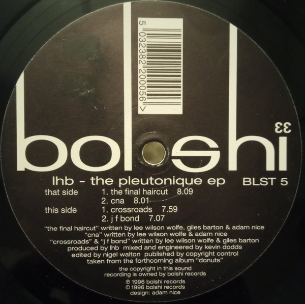 LHB - The Pleutonique EP | Bolshi Records (BLST05)