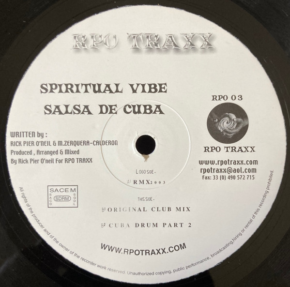Spiritual Vibe - Salsa De Cuba | RPO Traxx (RPO 03) - main Spiritual Vibe - Salsa De Cuba | RPO Traxx (RPO 03) - main