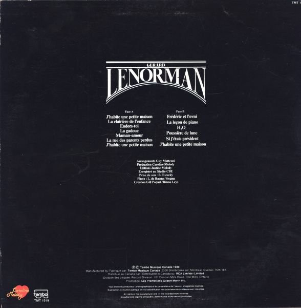 Gérard Lenorman - La Clairière De L'Enfance | tembo (TMT-1019) - 2 Gérard Lenorman - La Clairière De L'Enfance | tembo (TMT-1019) - 2