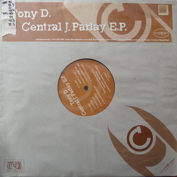 Tony D - Central J Parlay EP | Grand Central Records (GC 100)