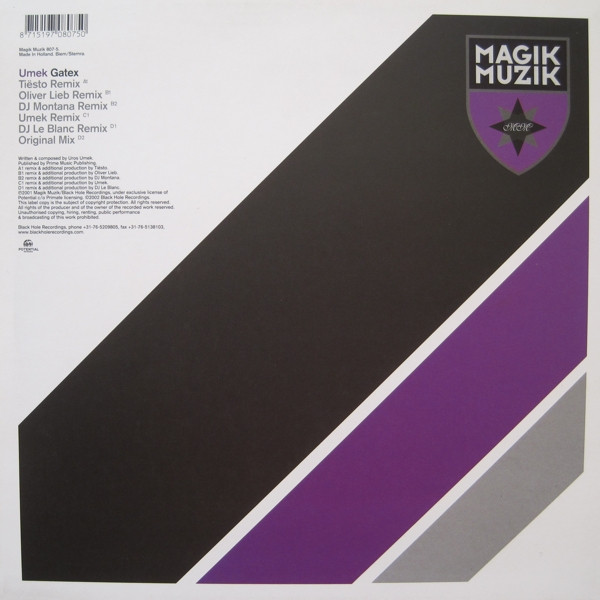 Umek - Gatex | Magik Muzik (Magik Muzik 807-5) - 2 Umek - Gatex | Magik Muzik (Magik Muzik 807-5) - 2