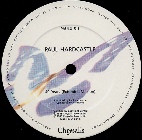 Paul Hardcastle - 40 Years | Chrysalis (PAULX 5) - 3 Paul Hardcastle - 40 Years | Chrysalis (PAULX 5) - 3
